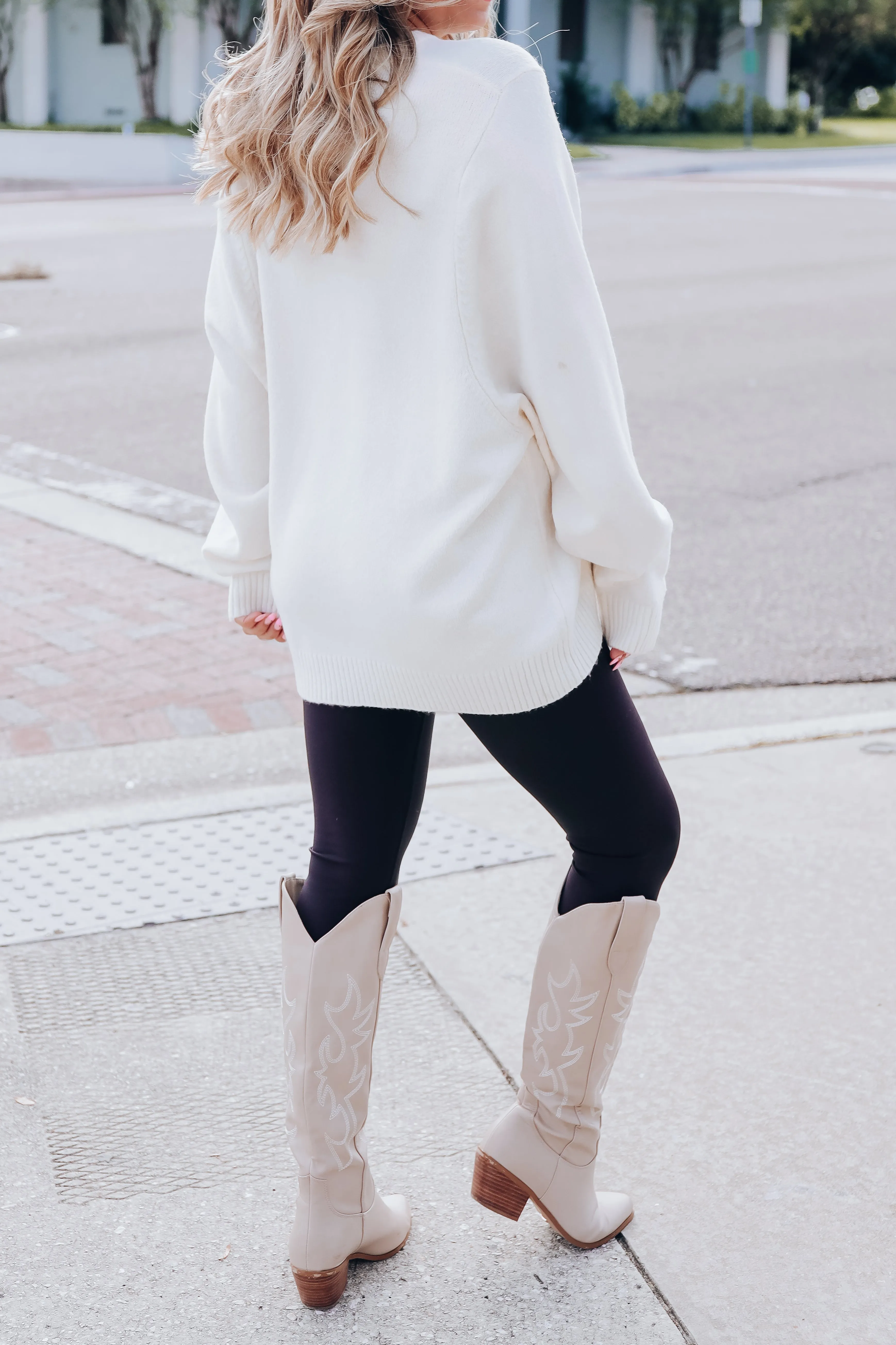 Relaxing Retreat Knit Sweater - Cream