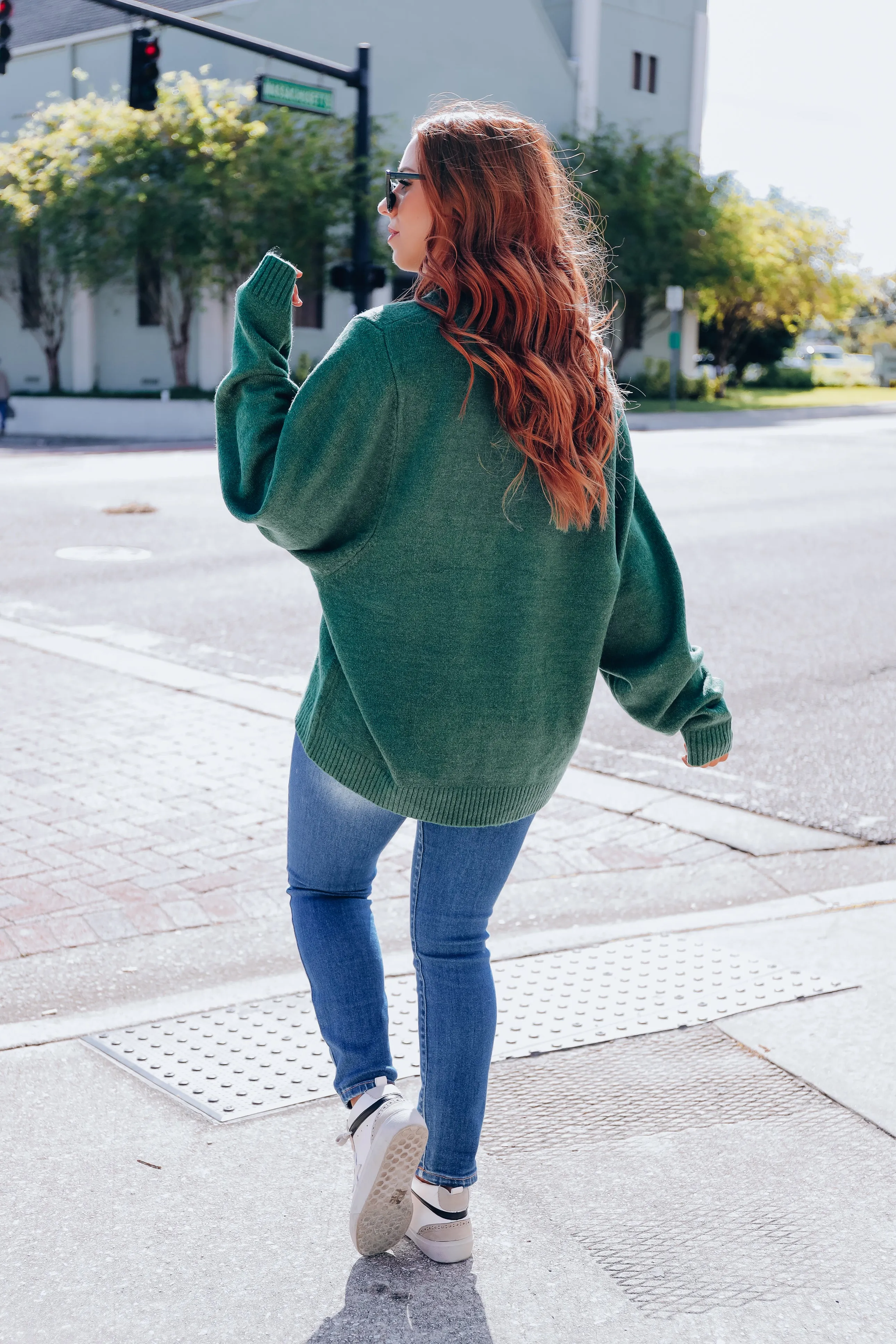 Relaxing Retreat Knit Sweater - Green