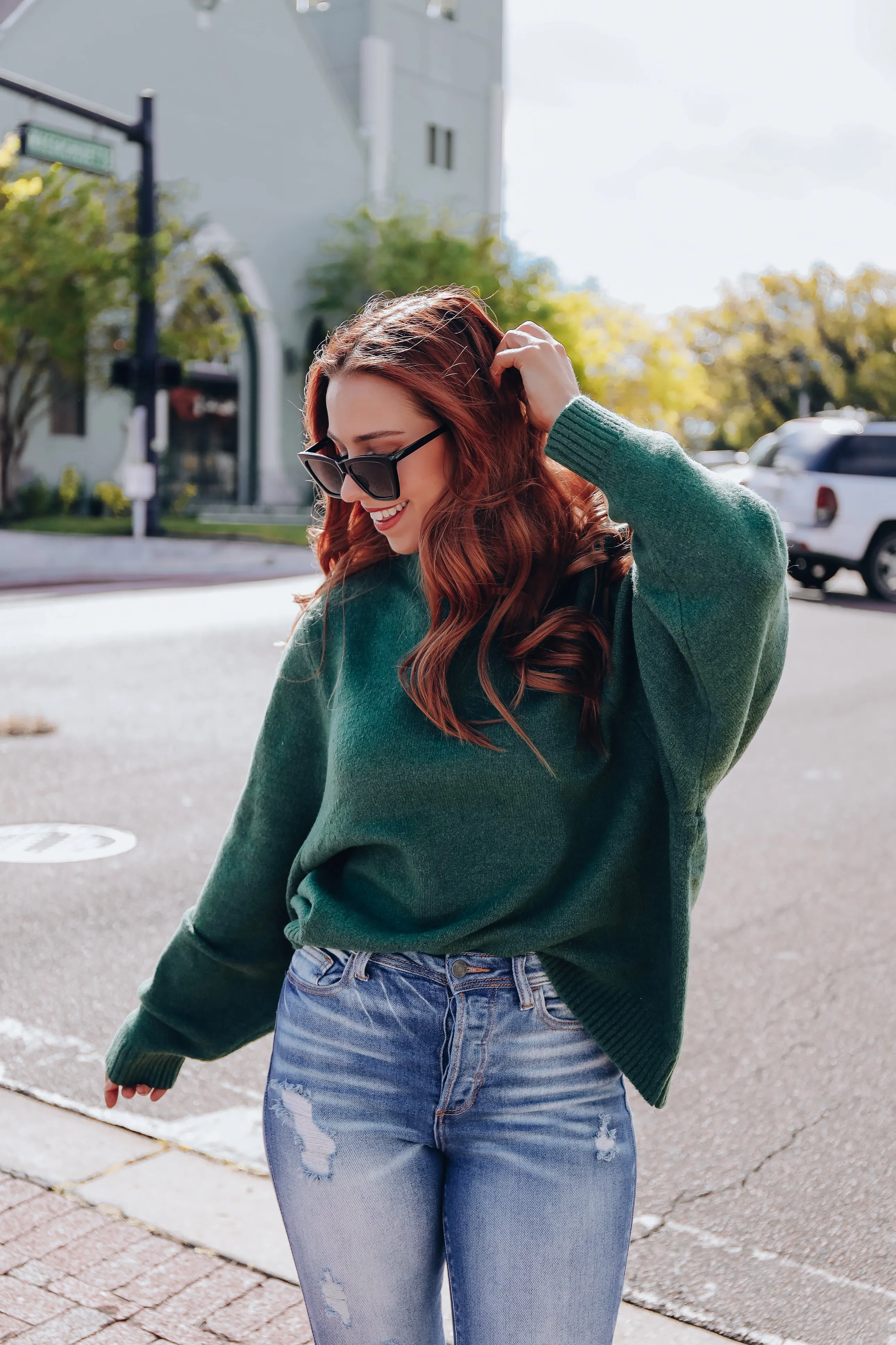 Relaxing Retreat Knit Sweater - Green