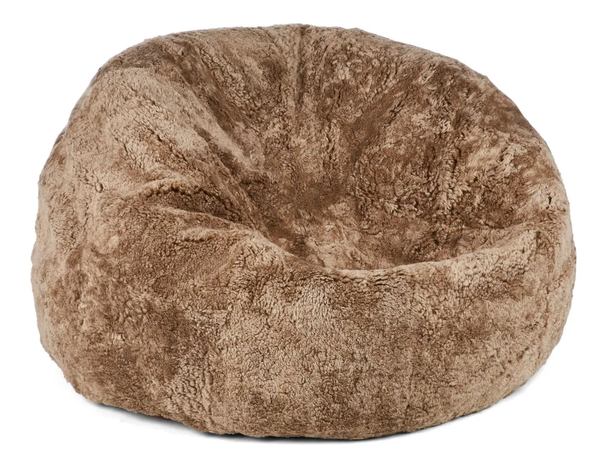 Round Sheepskin Bean Bag | Short Wool | Medium | Large