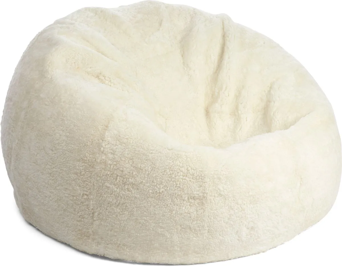 Round Sheepskin Bean Bag | Short Wool | Medium | Large