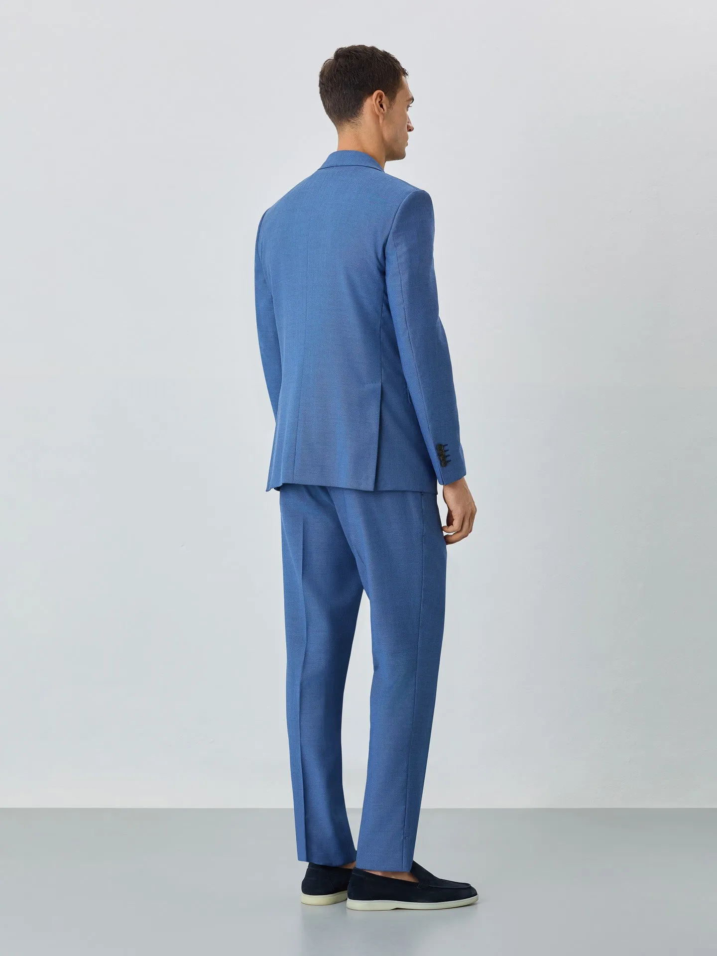 Slim Fit Birdeye Suit In Super Stretch