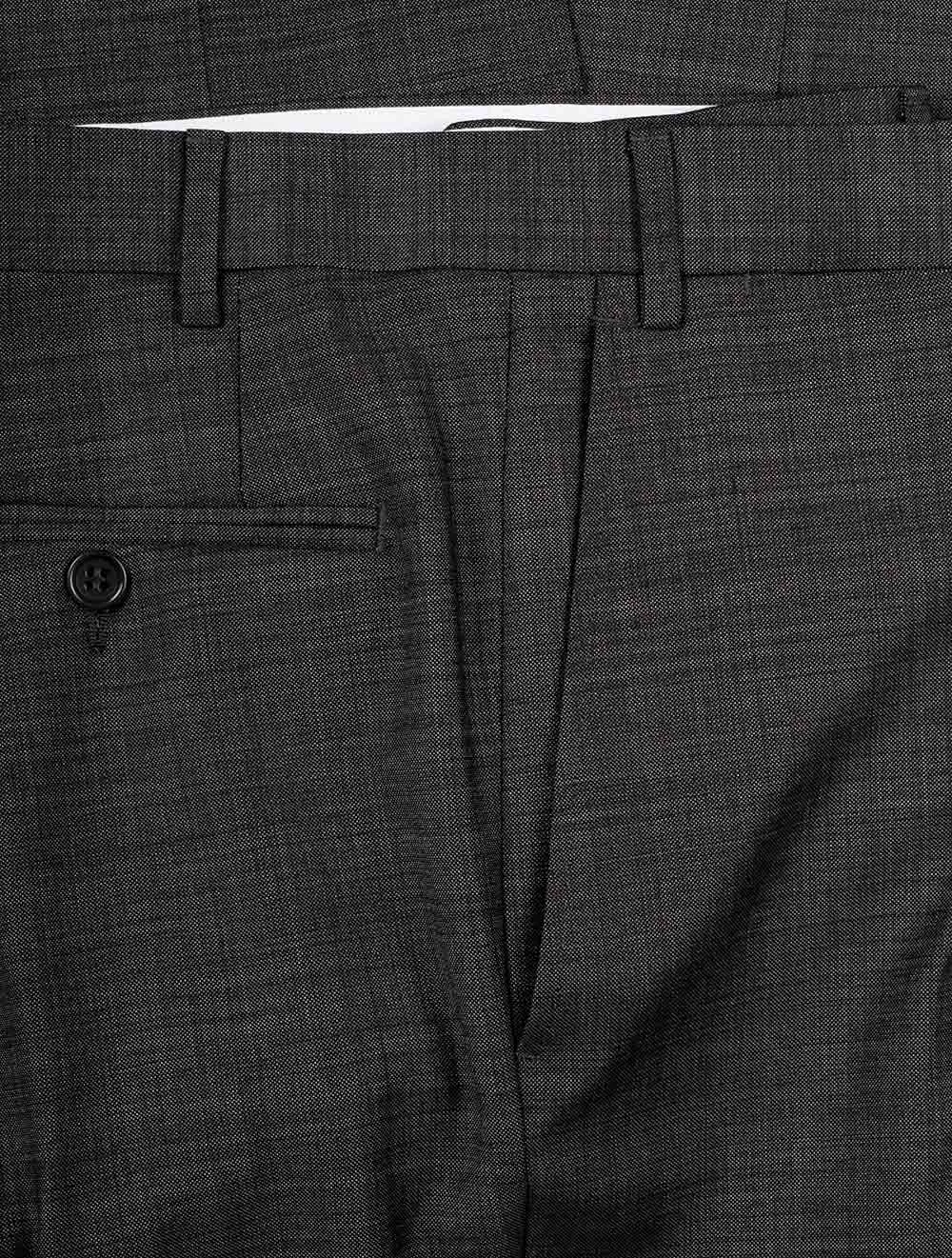 Slub Fabric Suit Grey