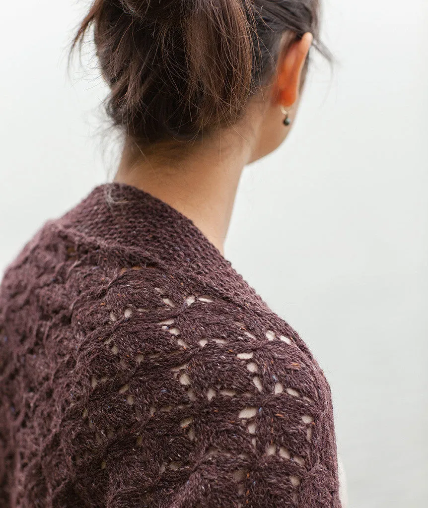 Smocked Lace Shrug Using Rowan Felted Tweed