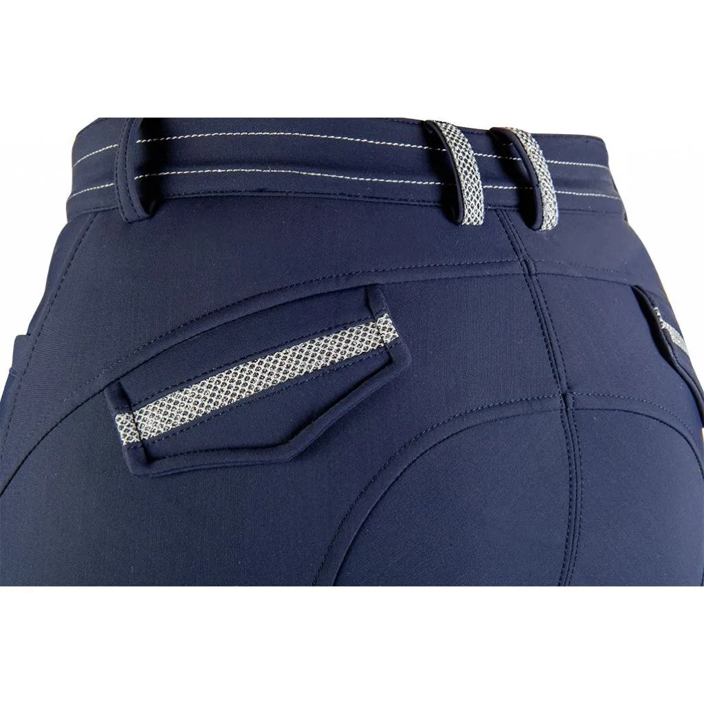 Softshell Riding Breeches Elegance Style Silicone Knee Patch