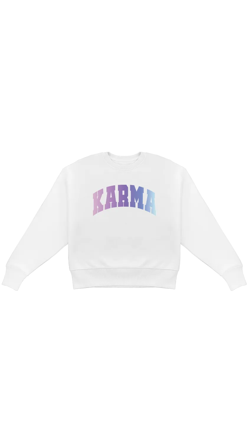 Sweater (Oversized) mit "Karma" Motiv