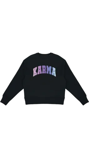 Sweater (Oversized) mit "Karma" Motiv