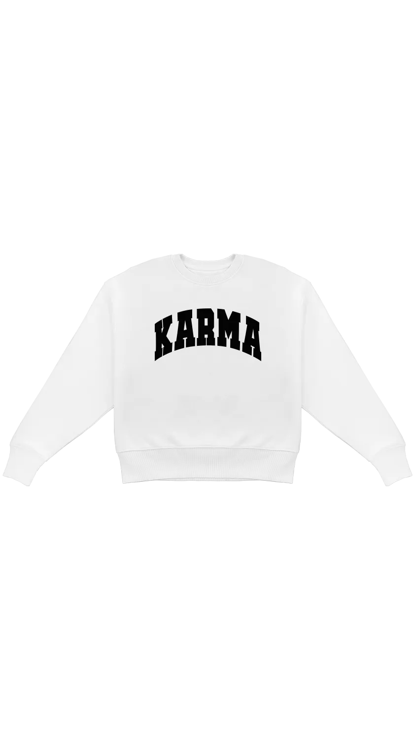 Sweater (Oversized) mit "Karma" Motiv