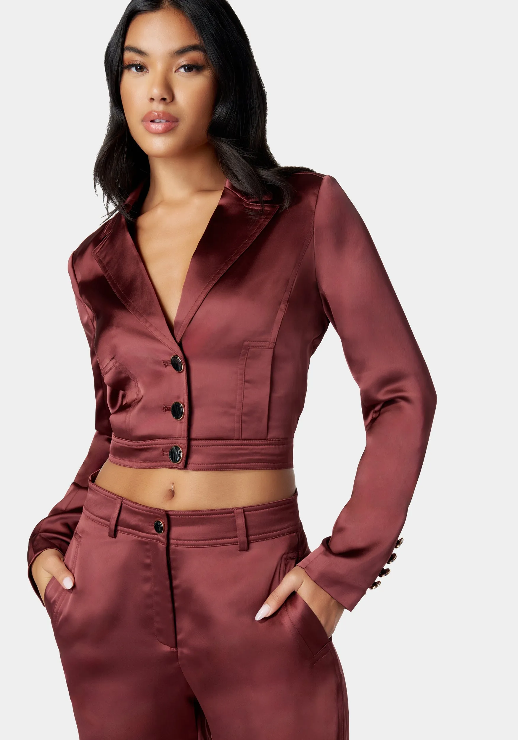 Tailored Satin Jacket