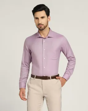 Temp Tech Formal Lilac Textured Shirt - Lavini