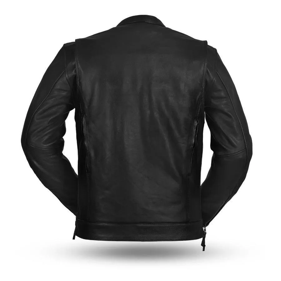 The Raider Mens Leather Motorcycle Jacket