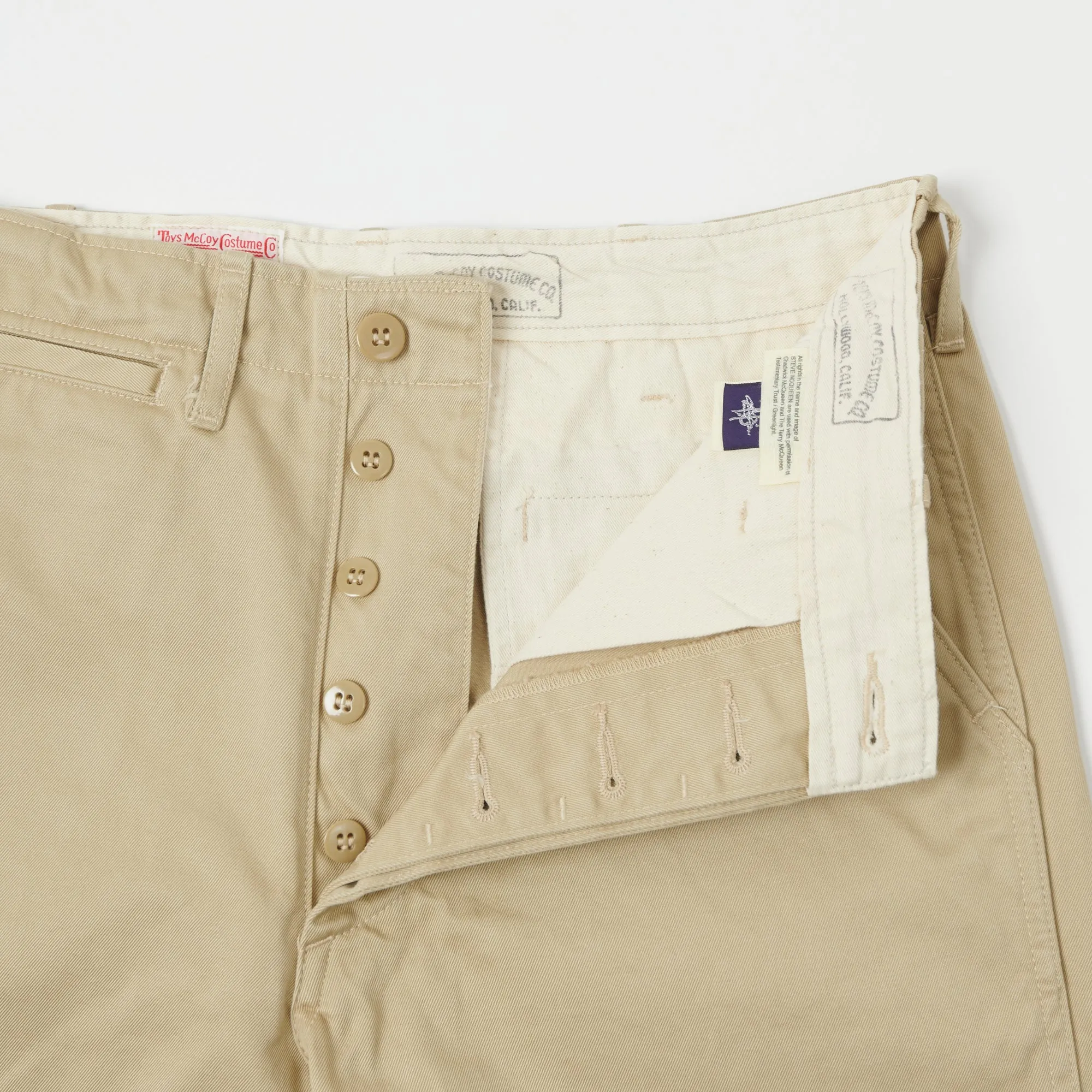 TOYS McCOY V. Hilts 'Steve McQueen' Trouser - Khaki