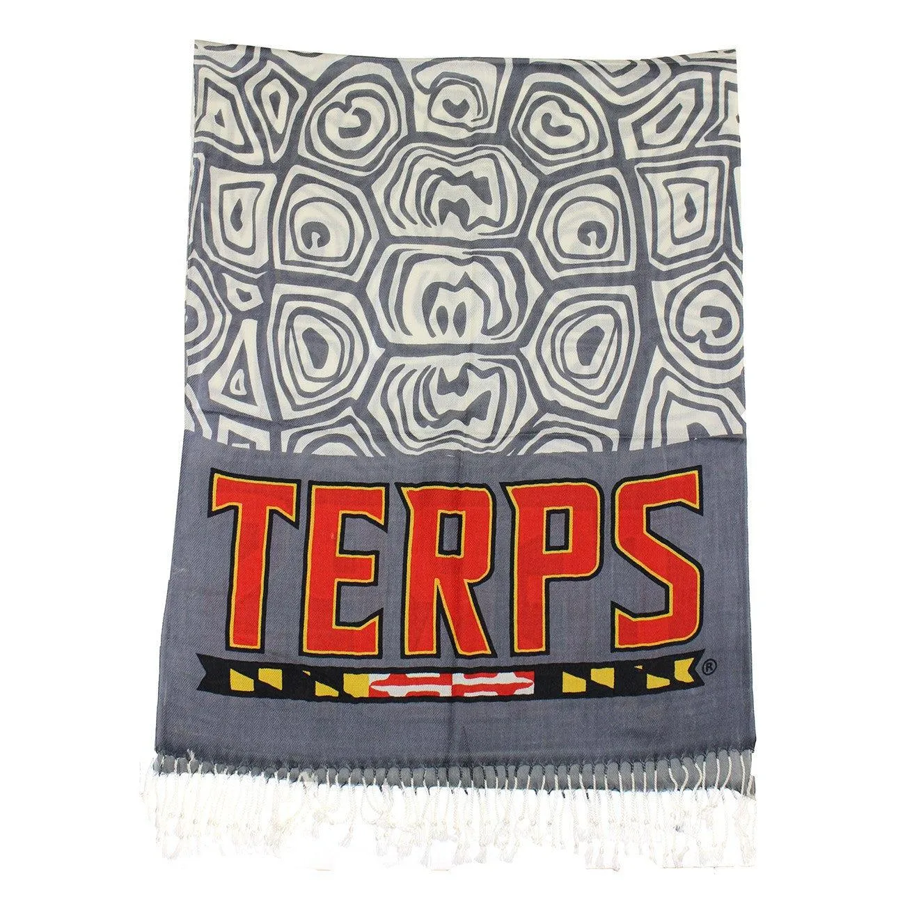 UMD Terps & Turtle Shell (Grey & White) / Scarf