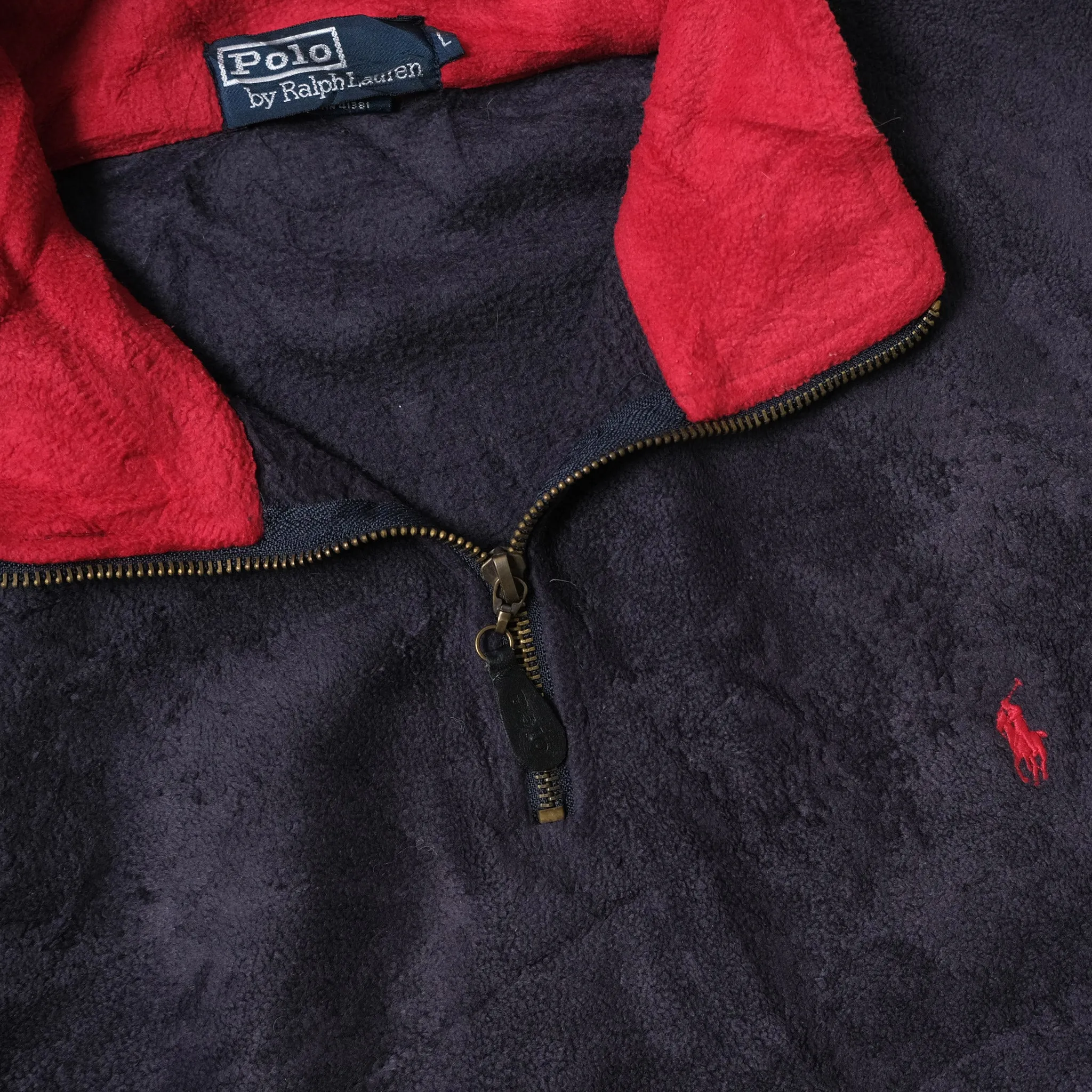 Vintage Polo Ralph Lauren Q-Zip Fleece Large