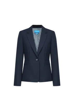 Water & Oil Repellent Poly Plainweave Suit Blazer