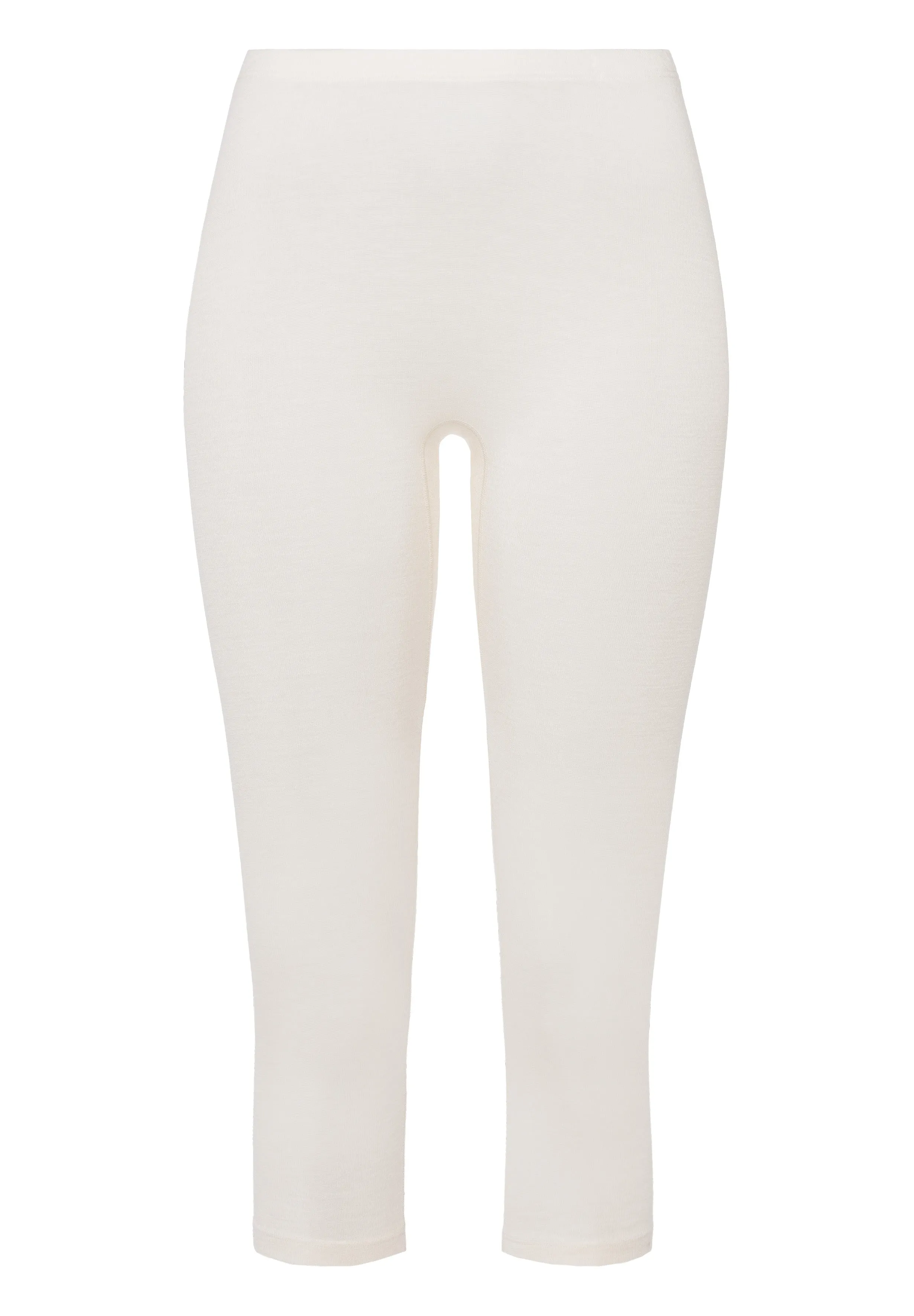 Woolen Silk W Wool and Silk Cropped Leggings | Cygne 71419-795