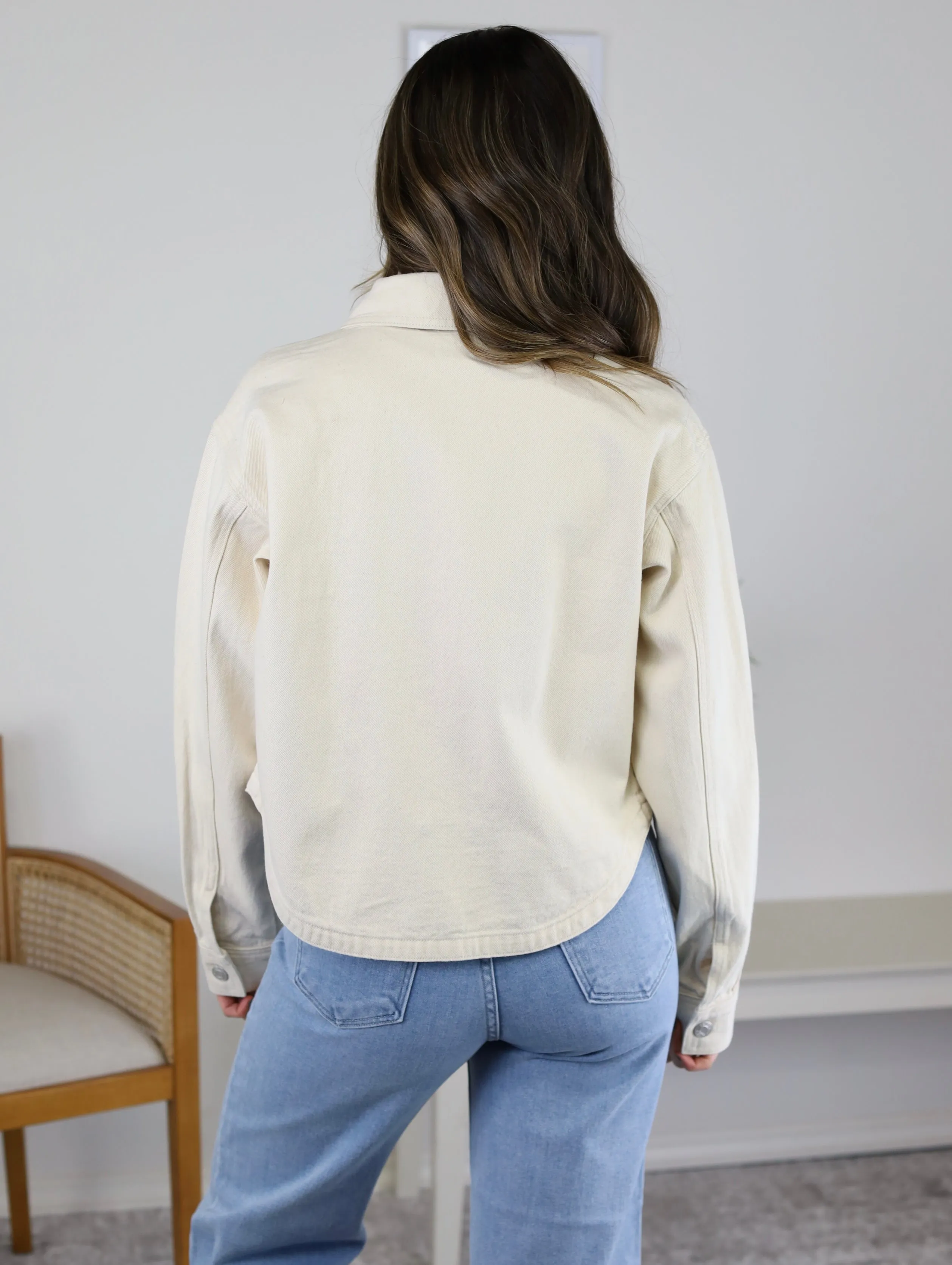 Z Supply - Zara Cropped Denim Jacket - Sand