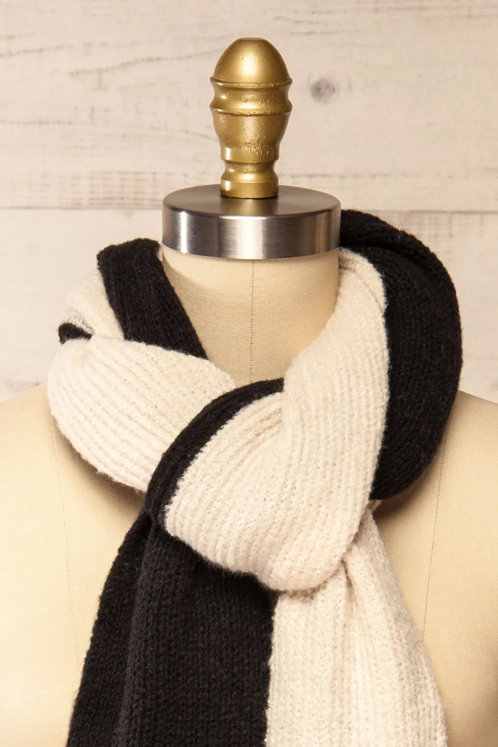 Zhytomyr Black | Two Tone Scarf