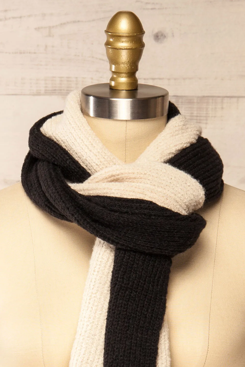 Zhytomyr Black | Two Tone Scarf