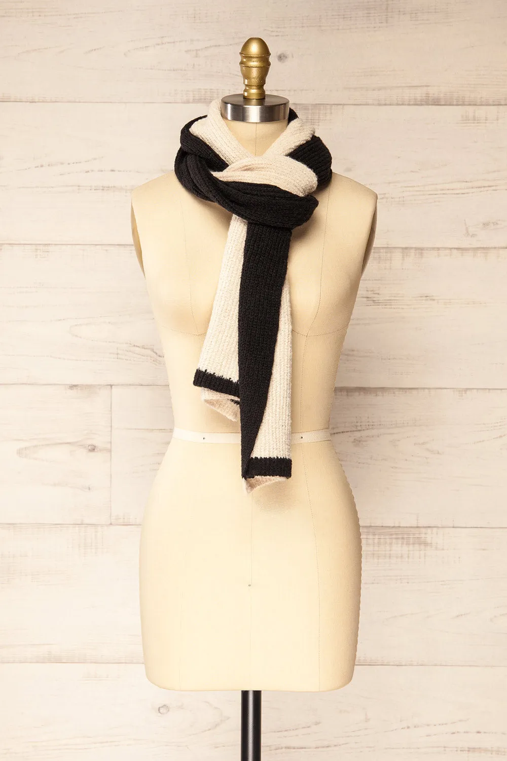 Zhytomyr Black | Two Tone Scarf