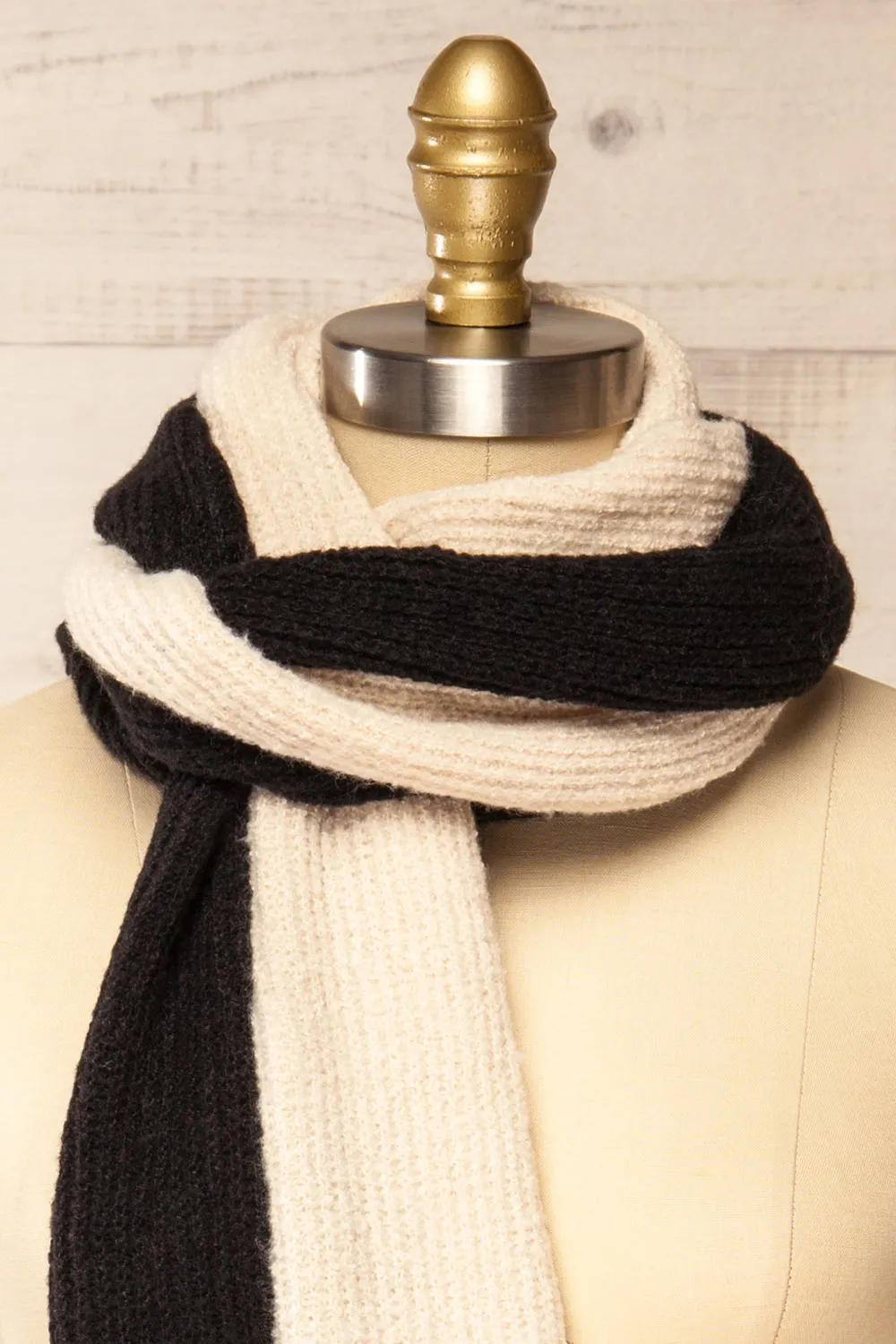 Zhytomyr Black | Two Tone Scarf