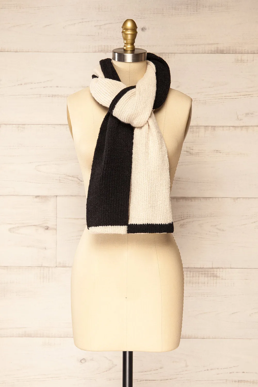 Zhytomyr Black | Two Tone Scarf