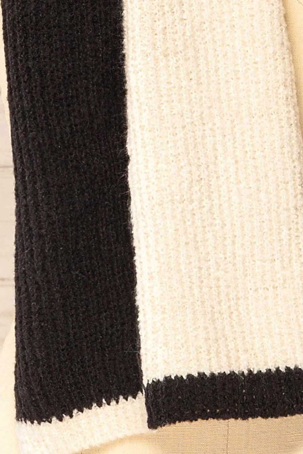 Zhytomyr Black | Two Tone Scarf