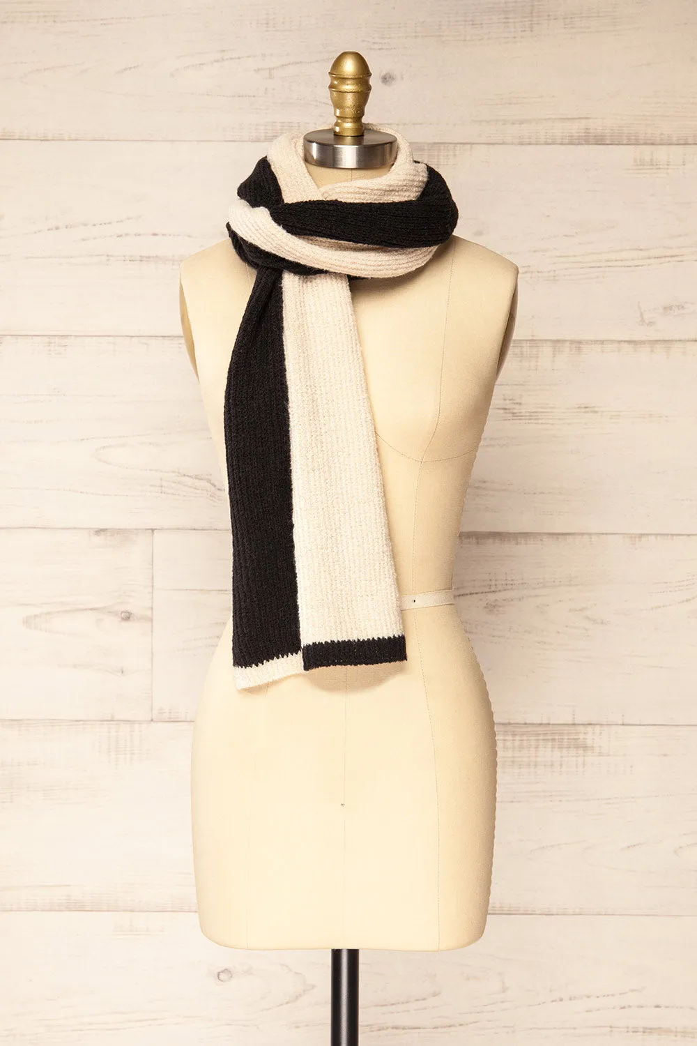 Zhytomyr Black | Two Tone Scarf